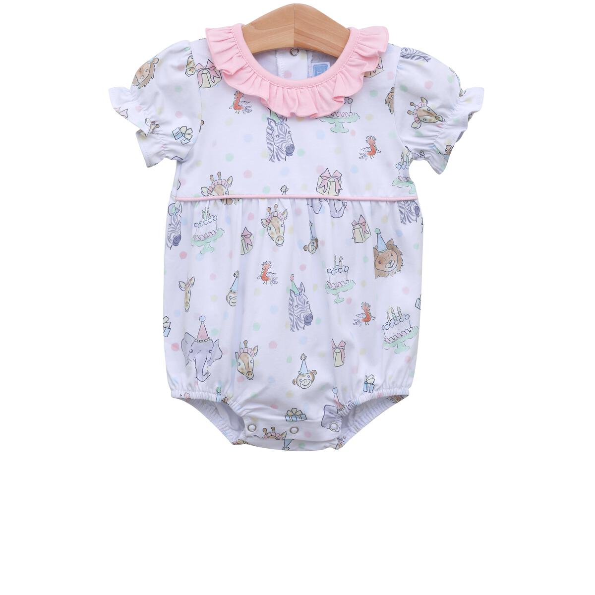 Party Animals Short Sleeve Ruffle Bubble