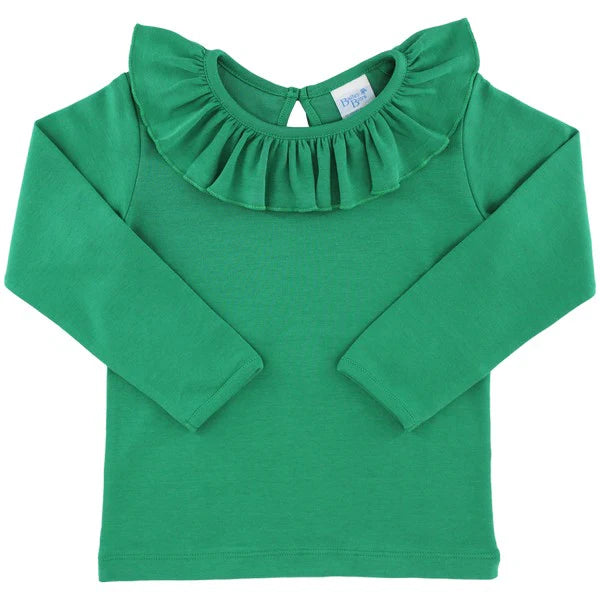 Long Sleeve Ruffled Tee