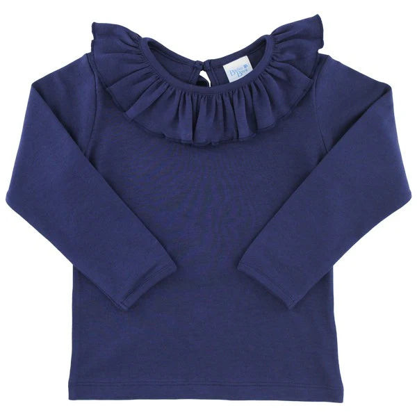 Long Sleeve Ruffled Tee