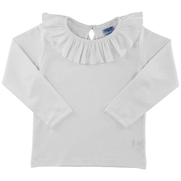 Long Sleeve Ruffled Tee