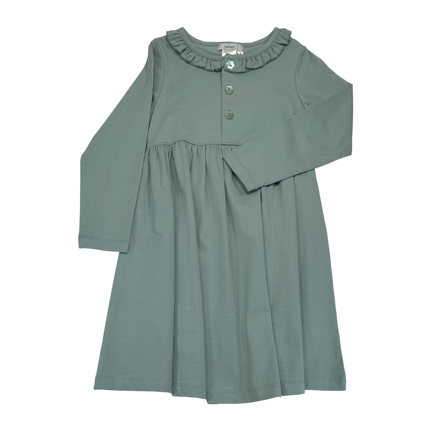 Solid sage green dress