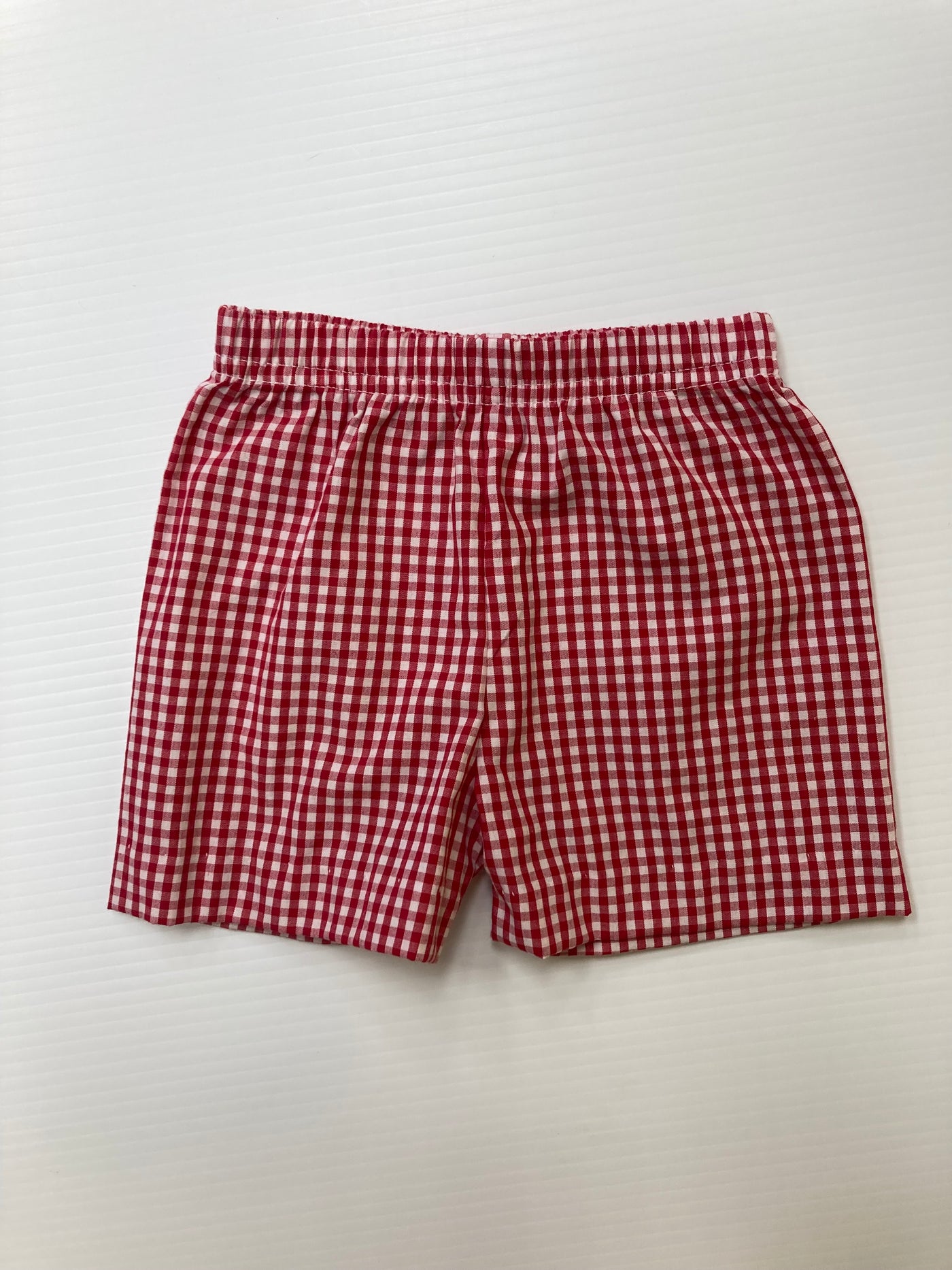 Leo Short Red Check