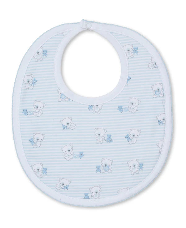 Beary Best Friends Blue Bib