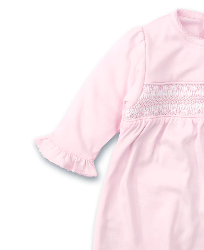 Hand Smocked CLB Charmed Pink Sack Gown