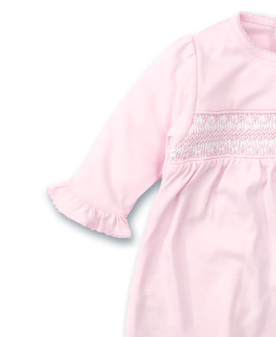 Hand Smocked CLB Charmed Pink Sack Gown