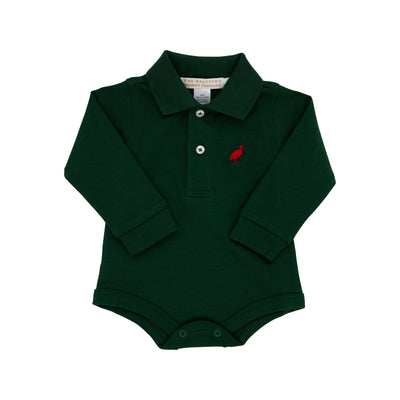 Long Sleeve Prim & Proper Polo and Onesie - Grier Green