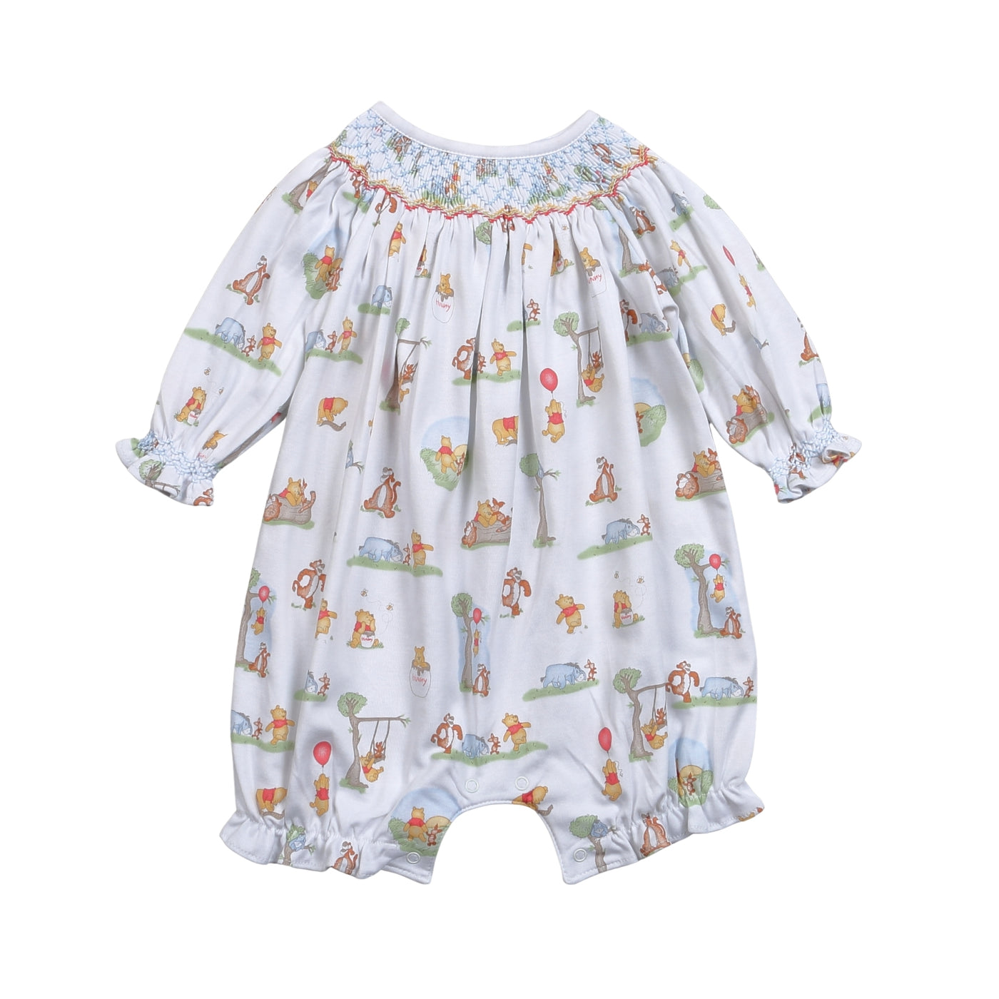 Honey Bear Pima Smocked Bubble