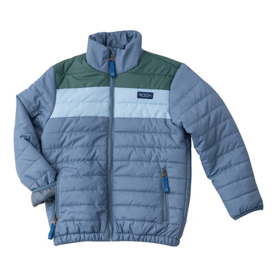 Kid's Puffer Jacket - Bluefin Blue Colorblock