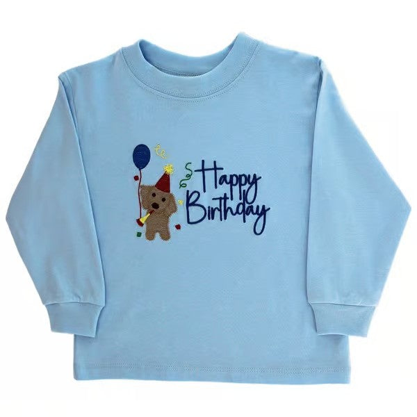 Long Sleeve Boys Birthday Shirt