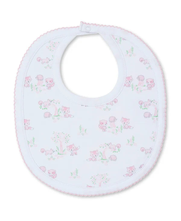 Forest Fun Pink Bib