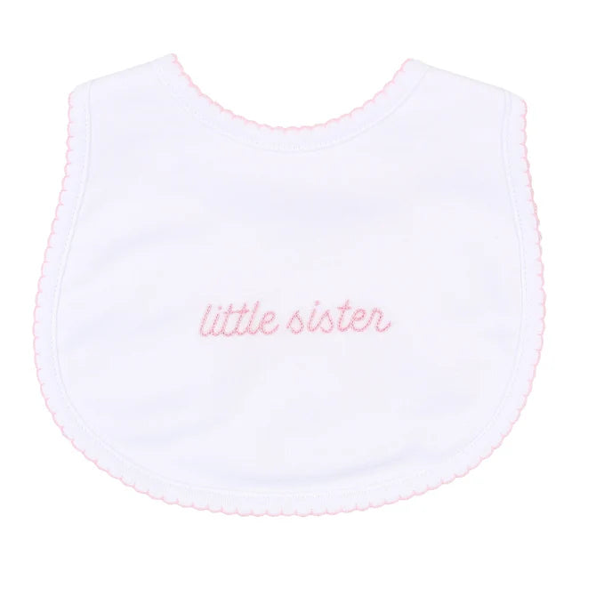 Little Sister Embroidered Bib