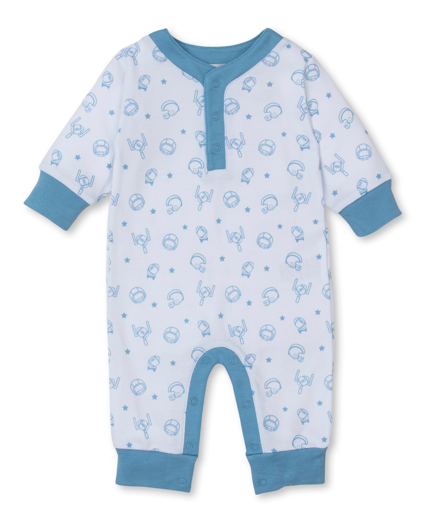 Football Kicks Blue Playsuit