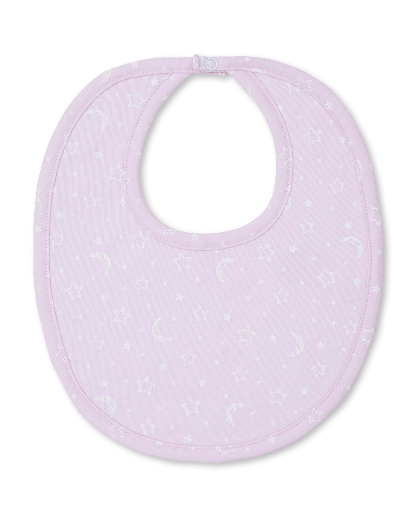 Pink Crescent Moon Bib