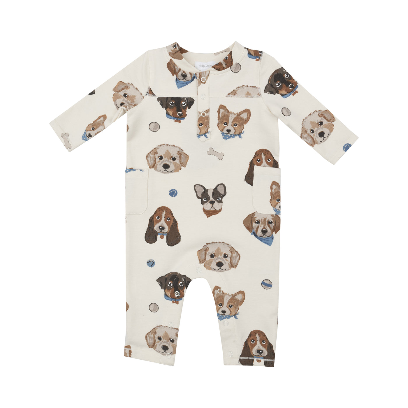 Uni Romper - French Terry - Vintage Puppy