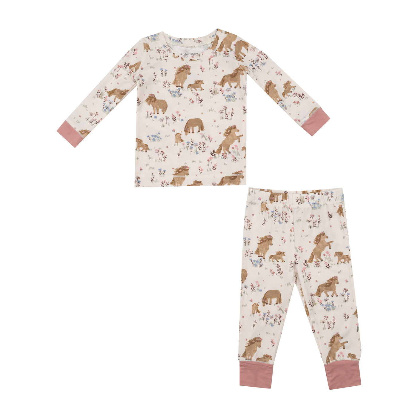 Long Sleeve  Loungewear Set - Pretty Ponies