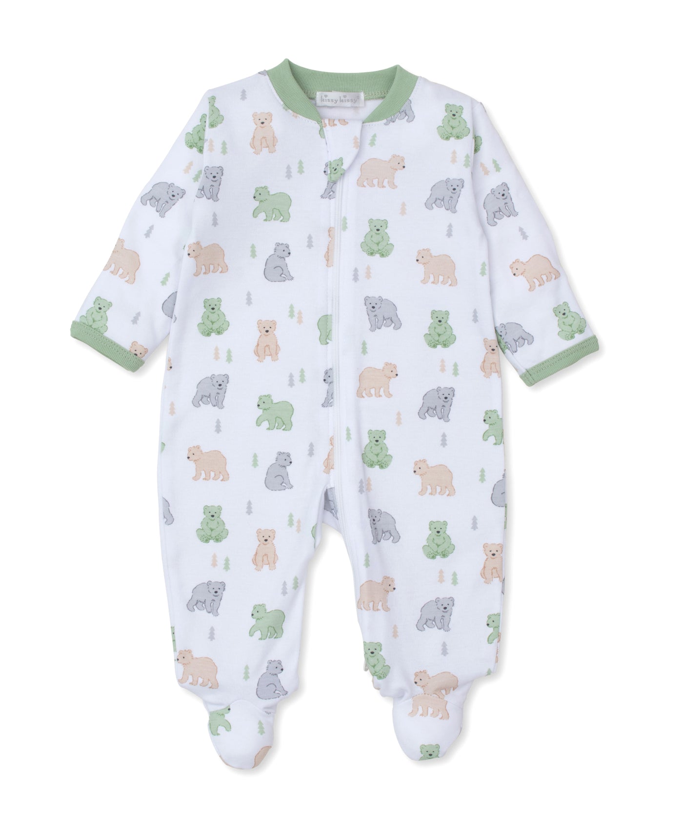 Big Hearted Bears Footie w/ Zip