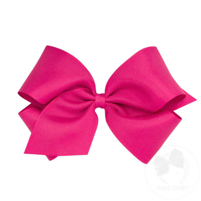 KING CLASSIC GROSGRAIN GIRLS HAIR BOW (PLAIN WRAP)