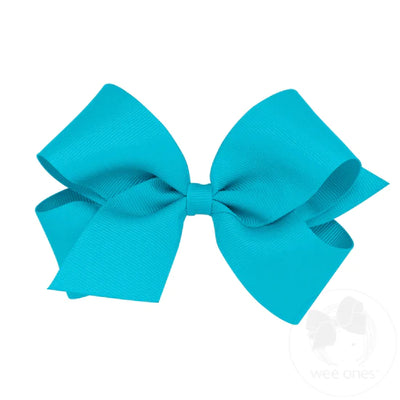 MEDIUM CLASSIC GROSGRAIN GIRLS HAIR BOW (PLAIN WRAP)