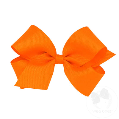 MEDIUM CLASSIC GROSGRAIN GIRLS HAIR BOW (PLAIN WRAP)