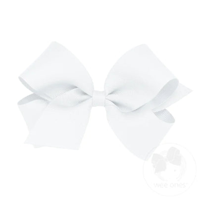 MEDIUM CLASSIC GROSGRAIN GIRLS HAIR BOW (PLAIN WRAP)